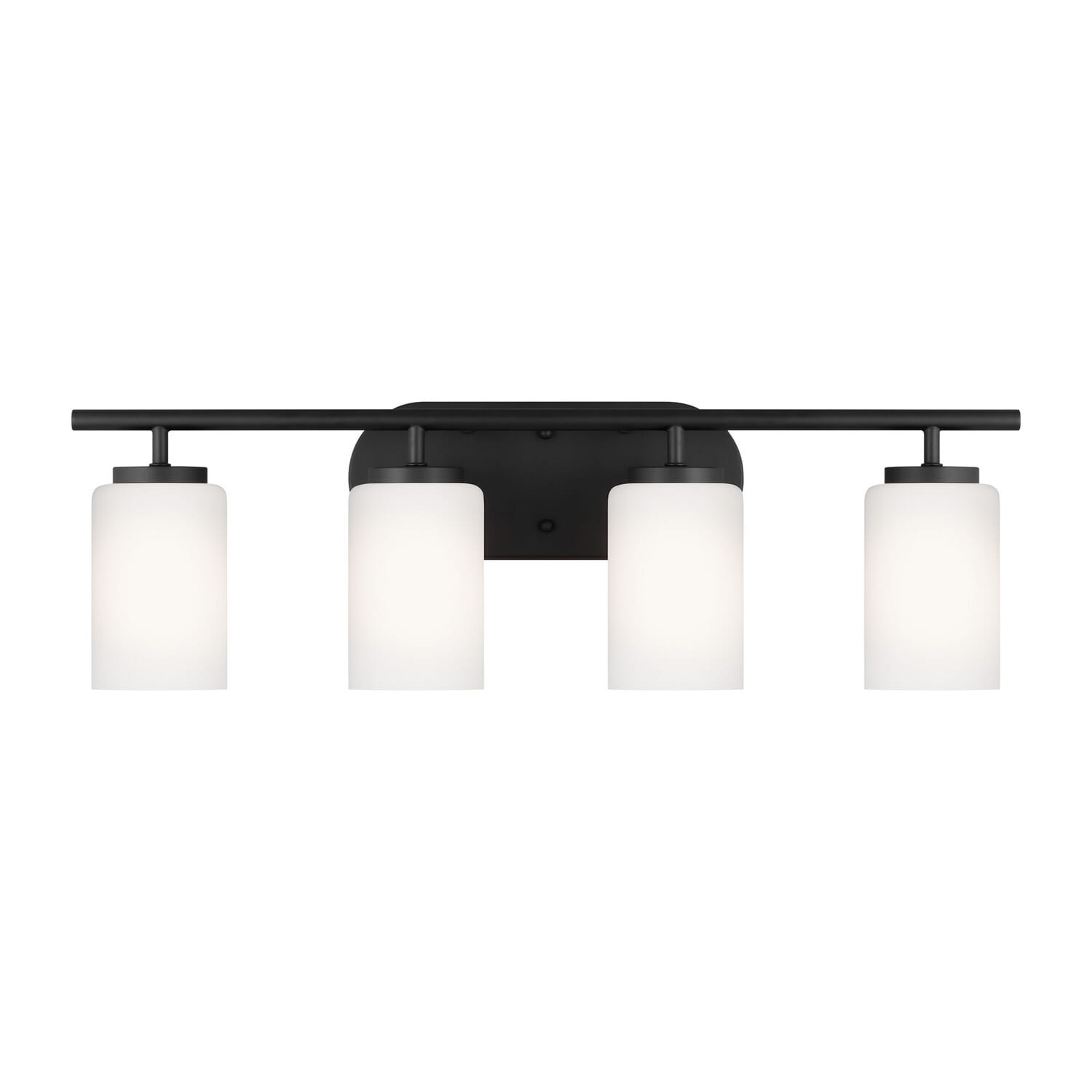 Oslo 4-Light Wall or Bathroom Vanity Light in Midnight Black