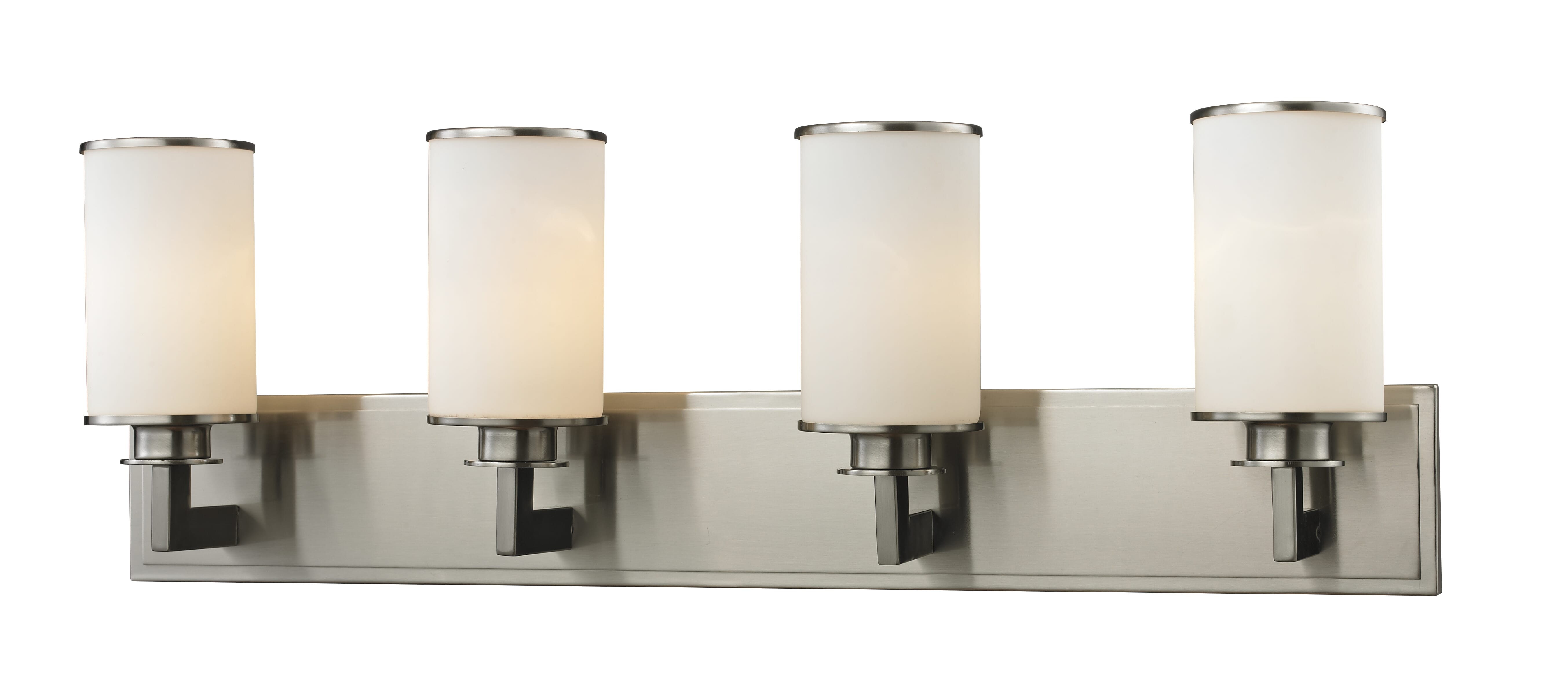Z-Lite Savannah 4-Light Bathroom Vanity Light In Brushed Nickel