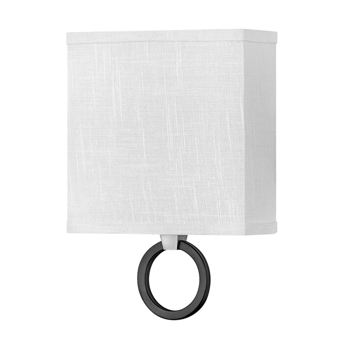 Hinkley Link Off White Wall Sconce In Brushed Nickel Hinkley Link Off White Wall Sconce In Brushed Nickel