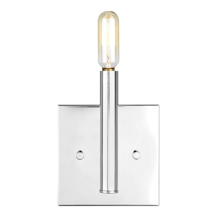 Vector 1-Light Bathroom Vanity Light Sconce in Chrome Vector 1-Light Bathroom Vanity Light Sconce in Chrome