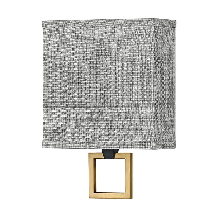 Hinkley Link Heathered Gray Wall Sconce In Black Hinkley Link Heathered Gray Wall Sconce In Black