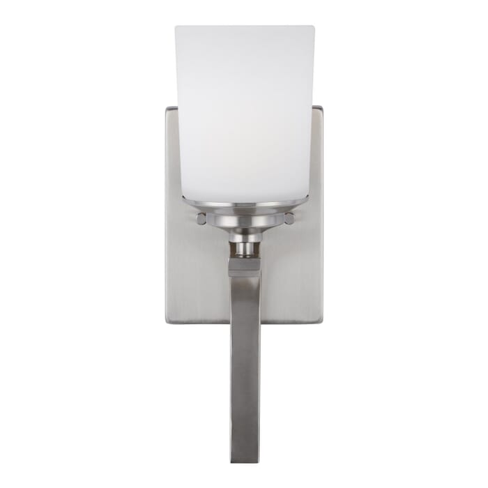 Kemal 1-Light Bathroom Vanity Light Sconce in Brushed Nickel Kemal 1-Light Bathroom Vanity Light Sconce in Brushed Nickel