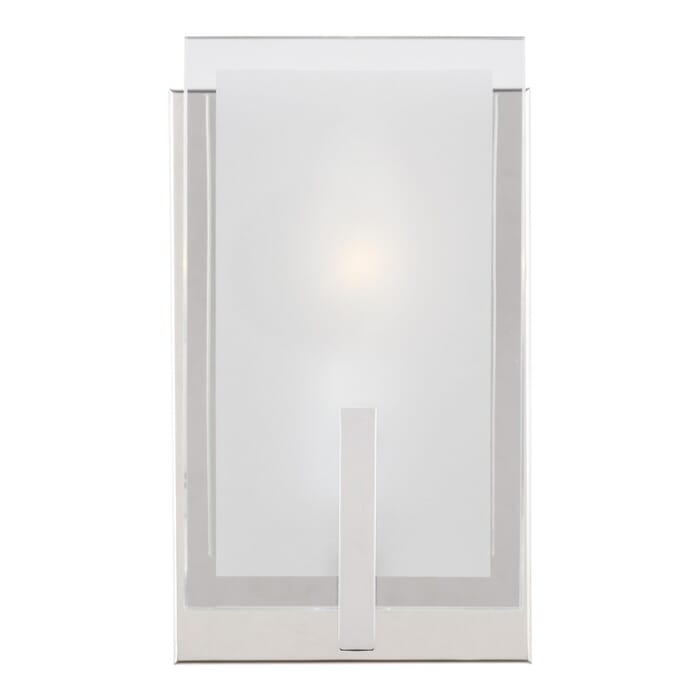 Syll 1-Light Bathroom Vanity Light Sconce in Chrome Syll 1-Light Bathroom Vanity Light Sconce in Chrome