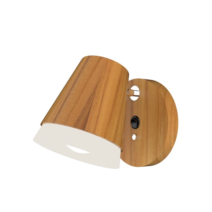 Conic 1-Light Wall Lamp in Teak Conic 1-Light Wall Lamp in Teak