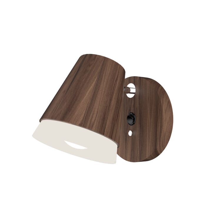 Conic 1-Light Wall Lamp in American Walnut Conic 1-Light Wall Lamp in American Walnut