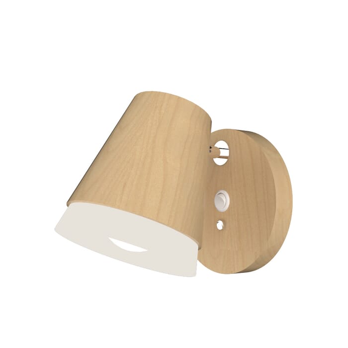 Conic 1-Light Wall Lamp in Maple Conic 1-Light Wall Lamp in Maple