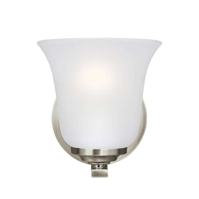 Sea Gull Emmons Wall Sconce in Brushed Nickel Sea Gull Emmons Wall Sconce in Brushed Nickel