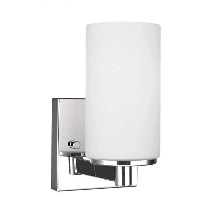 Sea Gull Hettinger 8" Wall Sconce in Chrome Sea Gull Hettinger 8" Wall Sconce in Chrome