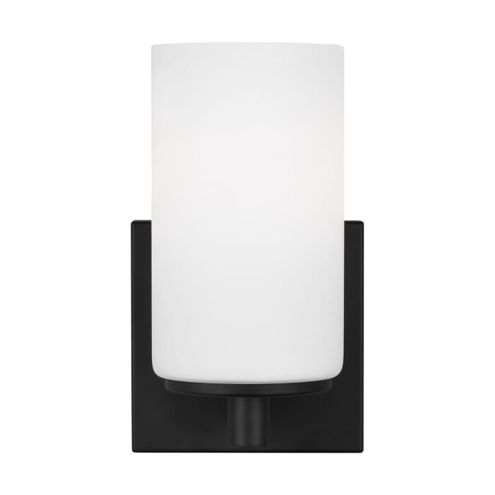 Hettinger 1-Light Bathroom Vanity Light Sconce in Midnight Black Hettinger 1-Light Bathroom Vanity Light Sconce in Midnight Black