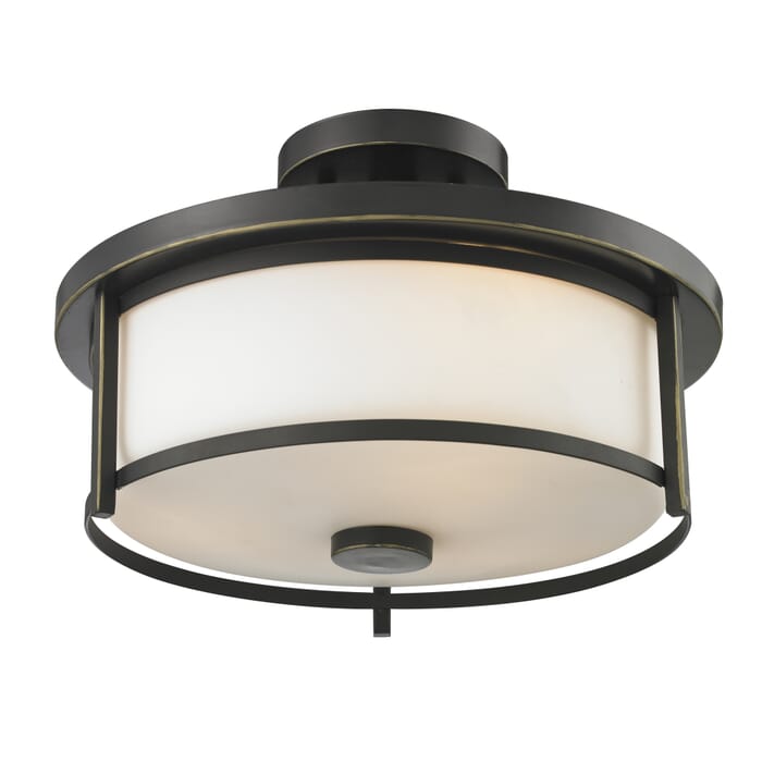 Z-Lite Savannah 2-Light Semi Flush Mount Ceiling Light In Olde Bronze Z-Lite Savannah 2-Light Semi Flush Mount Ceiling Light In Olde Bronze