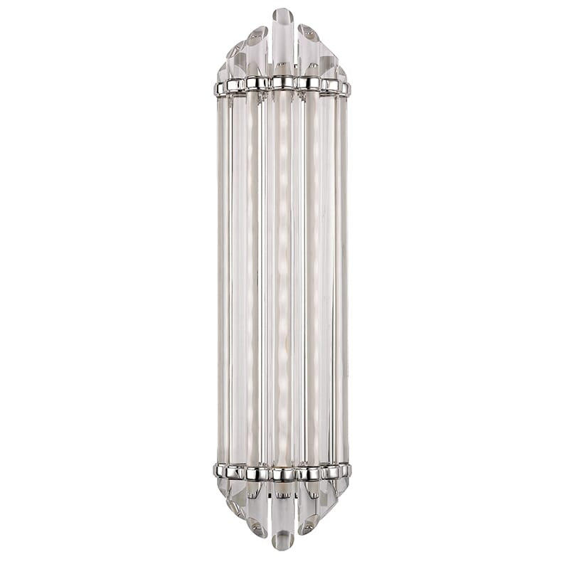 Albion 7" Bathroom Vanity Light in Polished Nickel