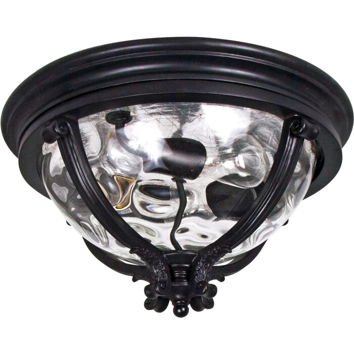 Maxim Lighting Camden VX 3-Lt 8.5" Outdoor Ceiling Mt,Black Maxim Lighting Camden VX 3-Lt 8.5" Outdoor Ceiling Mt,Black