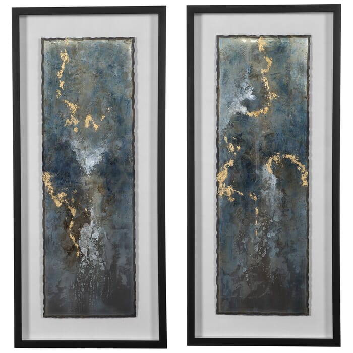 Uttermost Glimmering Agate Abstract Prints, Set Of 2 by Grace Feyock Uttermost Glimmering Agate Abstract Prints, Set Of 2 by Grace Feyock