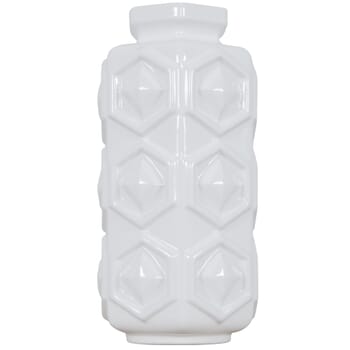 Varaluz Hex Small 9" Ceramic Vase in White