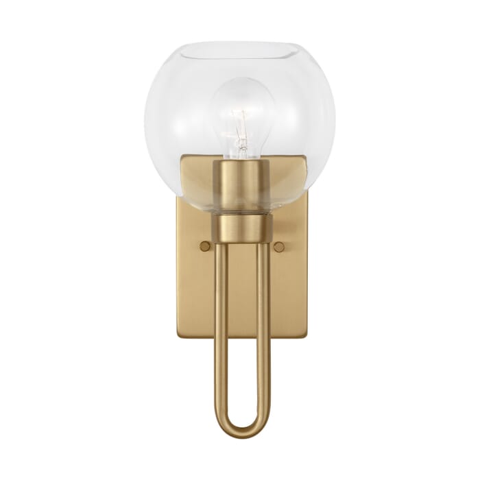 Codyn 1-Light Bathroom Vanity Light in Satin Brass Codyn 1-Light Bathroom Vanity Light in Satin Brass