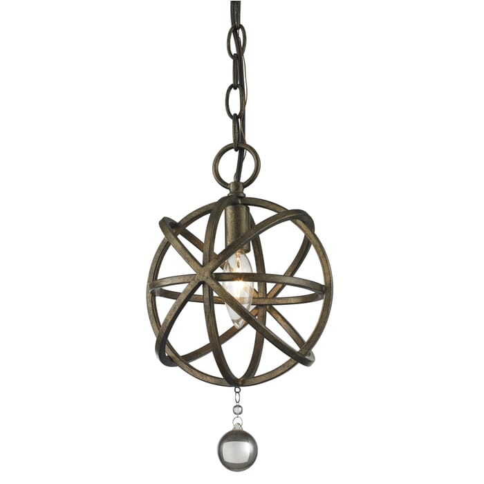 Z-Lite Acadia 1-Light Mini Pendant Light In Golden Bronze Z-Lite Acadia 1-Light Mini Pendant Light In Golden Bronze