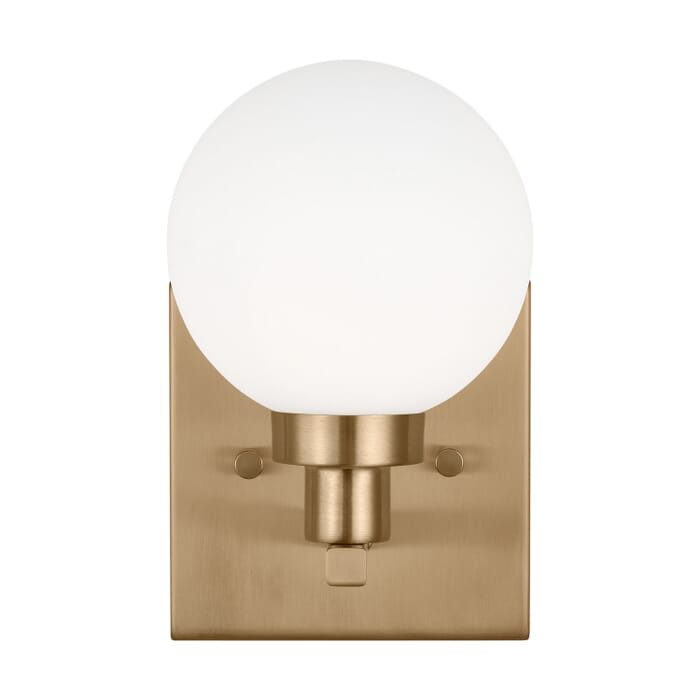 Clybourn 1-Light Bathroom Vanity Light in Satin Brass Clybourn 1-Light Bathroom Vanity Light in Satin Brass
