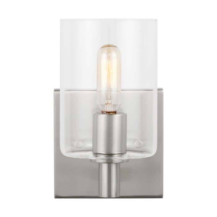 Fullton 1-Light Bathroom Vanity Light in Brushed Nickel Fullton 1-Light Bathroom Vanity Light in Brushed Nickel