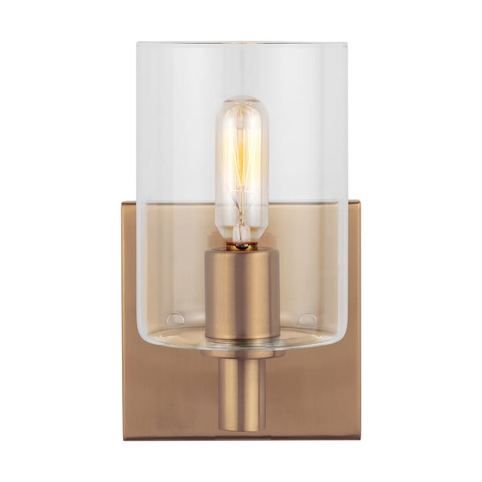 Fullton 1-Light LED Bathroom Vanity Light in Satin Brass Fullton 1-Light LED Bathroom Vanity Light in Satin Brass