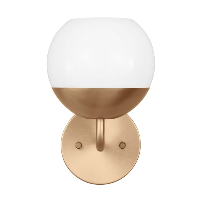 Alvin 1-Light LED Bathroom Vanity Light in Satin Brass Alvin 1-Light LED Bathroom Vanity Light in Satin Brass