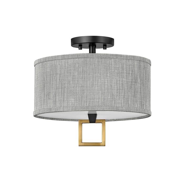 Hinkley Link 2-Light Ceiling Light in Black Hinkley Link 2-Light Ceiling Light in Black
