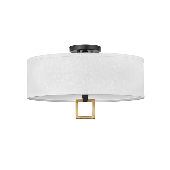 Hinkley Link 3-Light Ceiling Light in Black Hinkley Link 3-Light Ceiling Light in Black