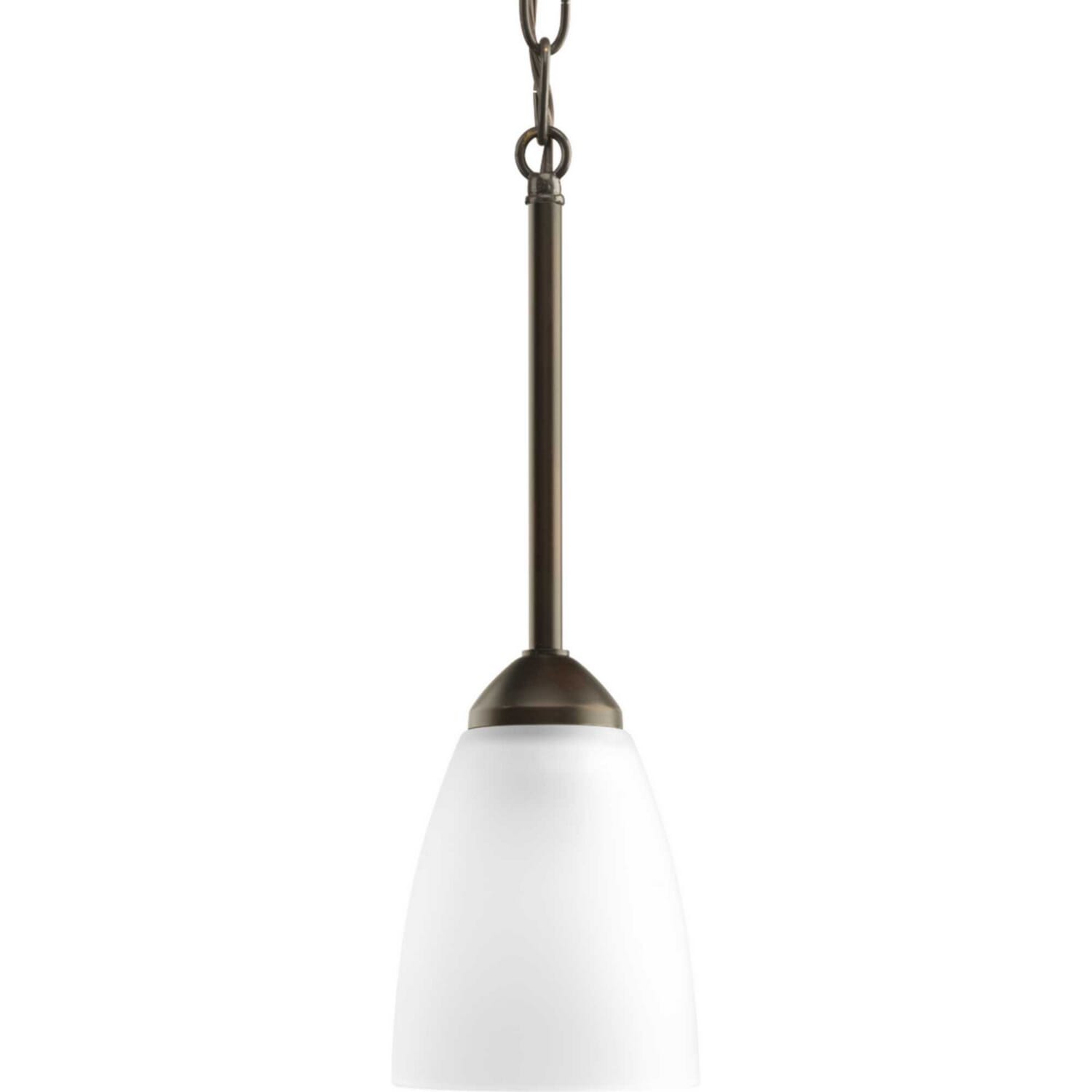 Antique Bronze One Light Mini Pendant from the Gather Collection