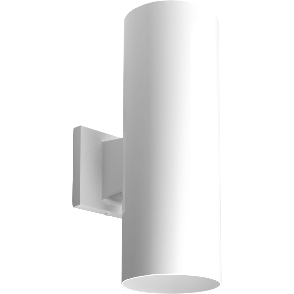 White Two Light Wall Lantern from the Cylinder Collection