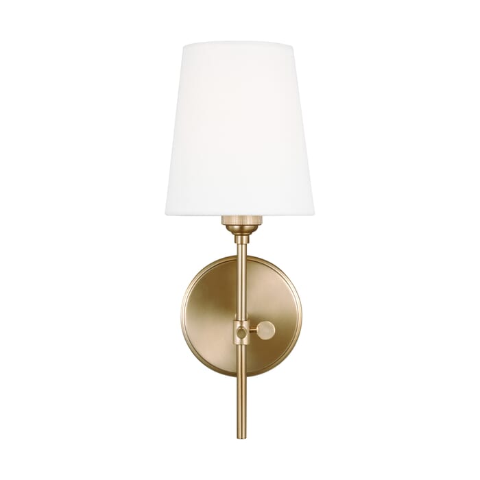 Sea Gull Baker Bathroom Vanity Light in Satin Brass Sea Gull Baker Bathroom Vanity Light in Satin Brass