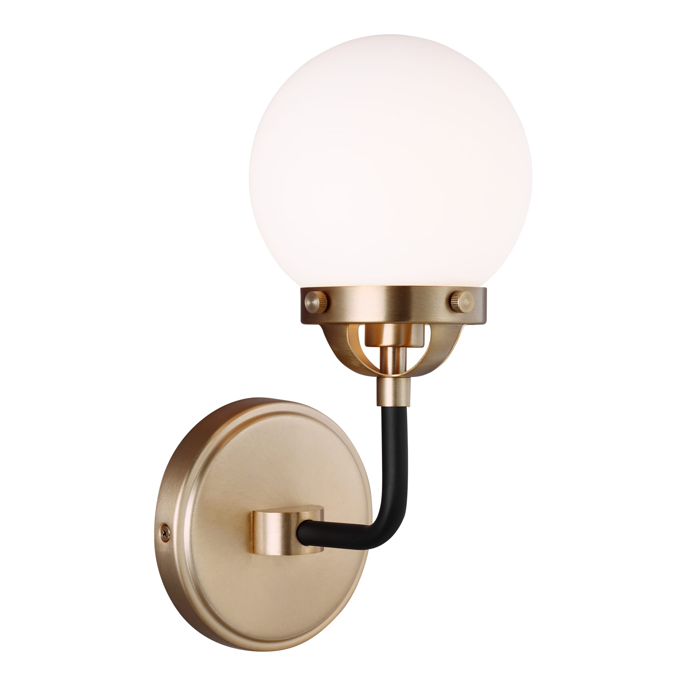 Sea Gull Cafe Bathroom Wall Sconce in Satin Brass