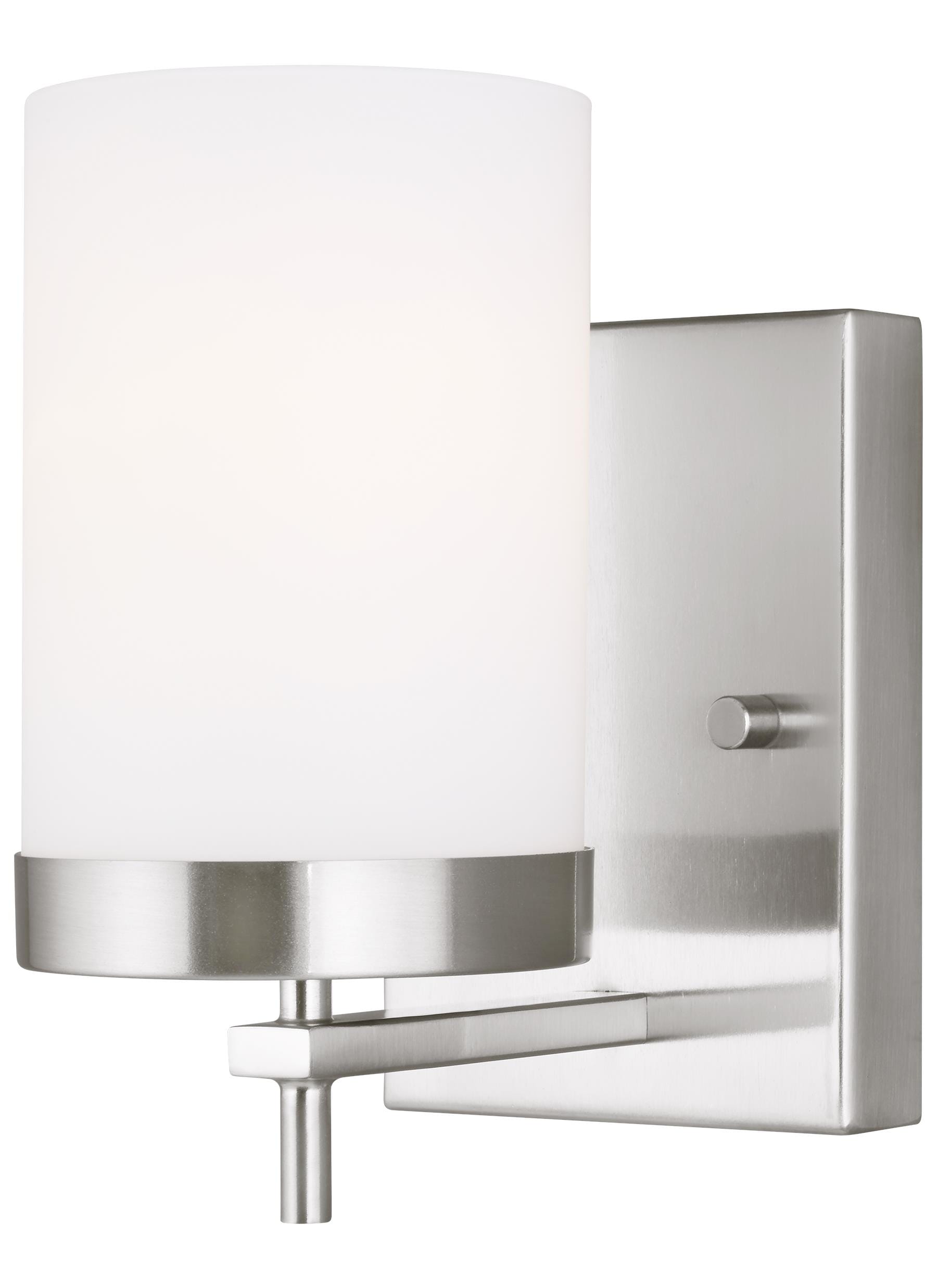 Sea Gull Zire Bathroom Wall Sconce in Brushed Nickel