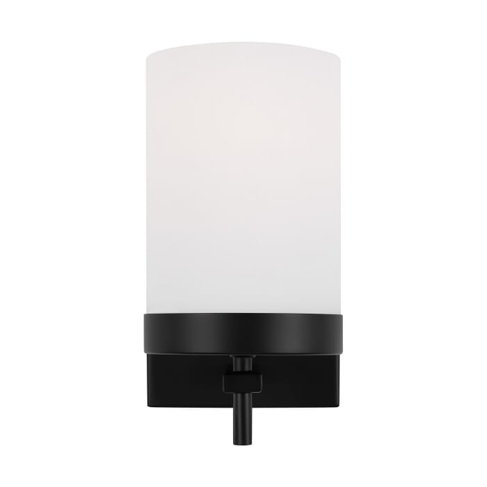 Zire 1-Light Bathroom Vanity Light Sconce in Midnight Black Zire 1-Light Bathroom Vanity Light Sconce in Midnight Black