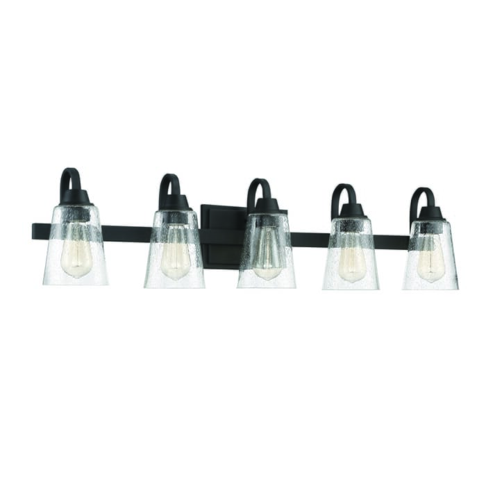 Craftmade Grace 5-Light Bathroom Vanity Light in Espresso Craftmade Grace 5-Light Bathroom Vanity Light in Espresso