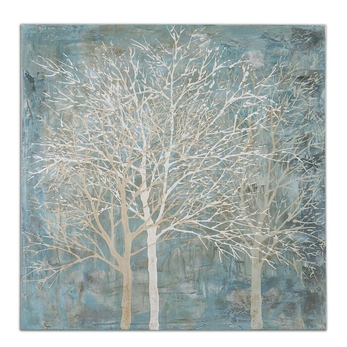 Uttermost Muted Silhouette 39.5" Canvas Floral Art Uttermost Muted Silhouette 39.5" Canvas Floral Art