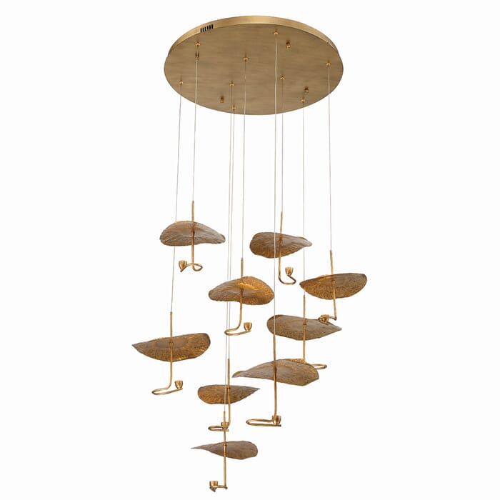 Lagatto 9-Light LED Chandelier in Bronze Lagatto 9-Light LED Chandelier in Bronze