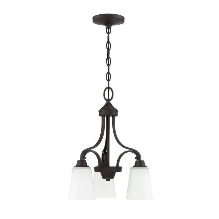 Craftmade Grace 3-Light Transitional Chandelier in Espresso Craftmade Grace 3-Light Transitional Chandelier in Espresso