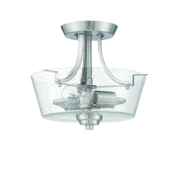 Craftmade Grace 2-Light Ceiling Light in Brushed Polished Nickel Craftmade Grace 2-Light Ceiling Light in Brushed Polished Nickel