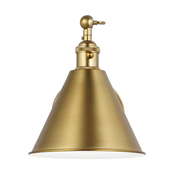 Salem 1-Light Wall Sconce in Satin Brass Salem 1-Light Wall Sconce in Satin Brass
