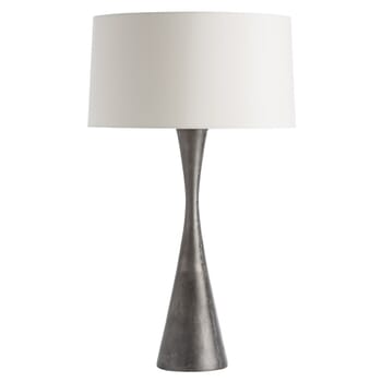 Arteriors Narsi 30.5" Hourglass Table Lamp in Aluminum