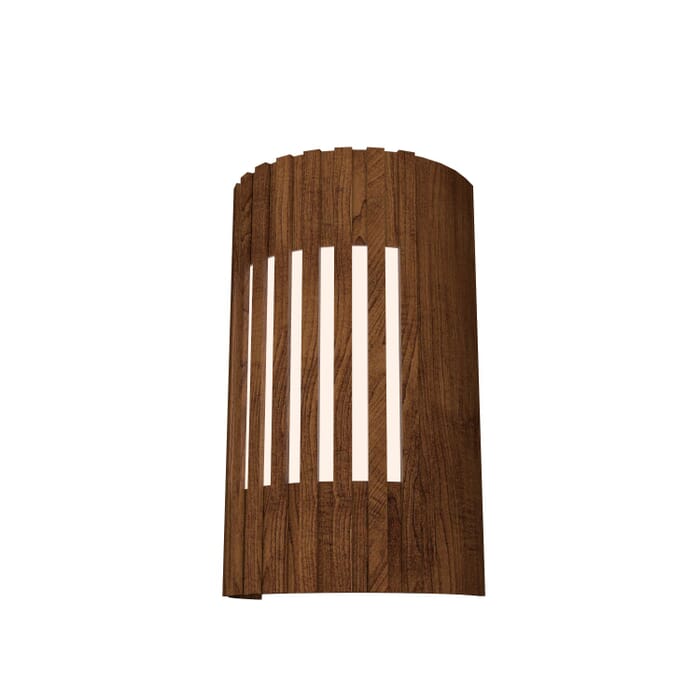 Slatted LED Wall Lamp in Imbuia Slatted LED Wall Lamp in Imbuia