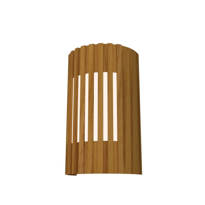 Slatted LED Wall Lamp in Teak Slatted LED Wall Lamp in Teak