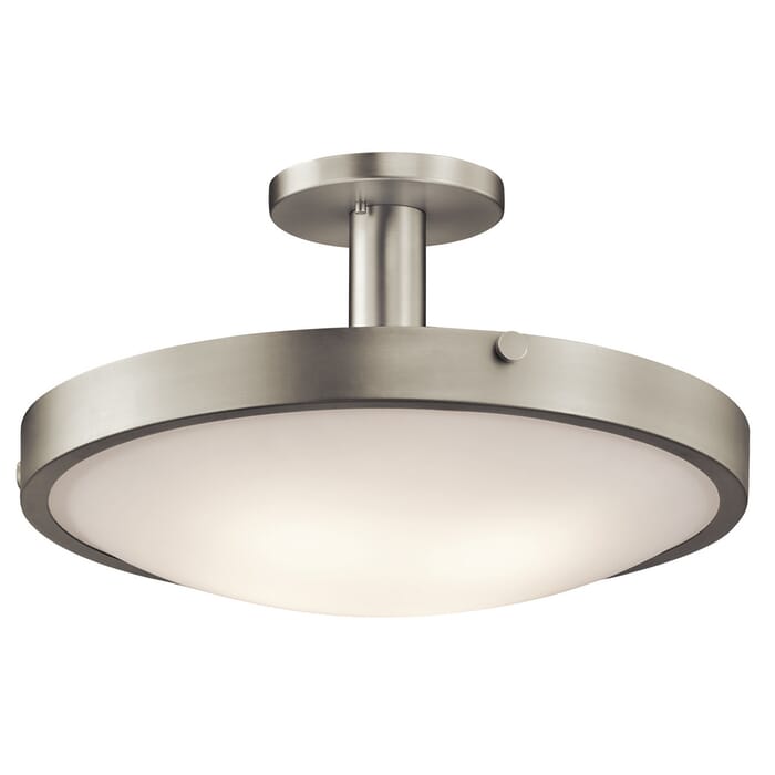 Kichler Lighting Lytham 4-Light Semi-Flush Mount in Brushed Nickel Kichler Lighting Lytham 4-Light Semi-Flush Mount in Brushed Nickel