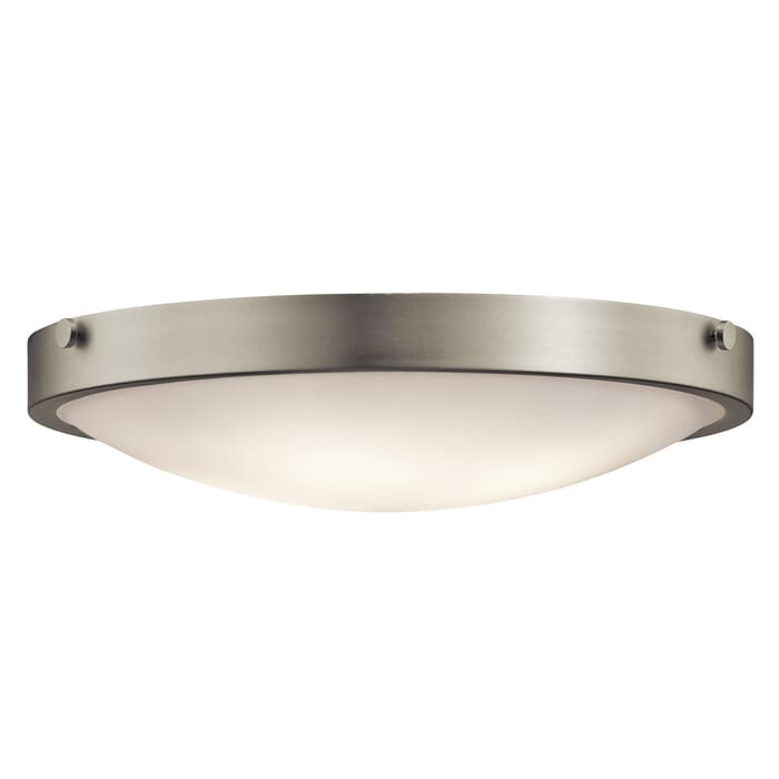 Kichler Lighting Lytham 4-Light Flush Mount in Brushed Nickel Kichler Lighting Lytham 4-Light Flush Mount in Brushed Nickel