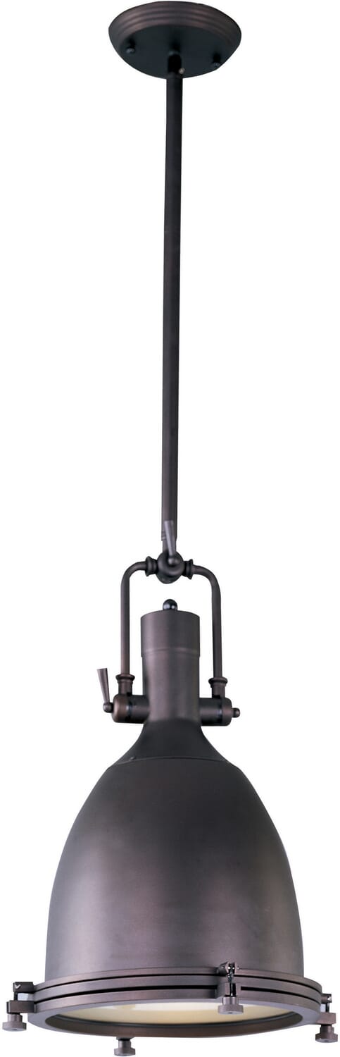 Hi-Bay 1-Light Pendant in Bronze
