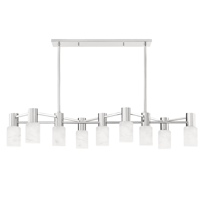 Hudson Valley Centerport 9-Light Kitchen Island Light in Polished Nickel Hudson Valley Centerport 9-Light Kitchen Island Light in Polished Nickel