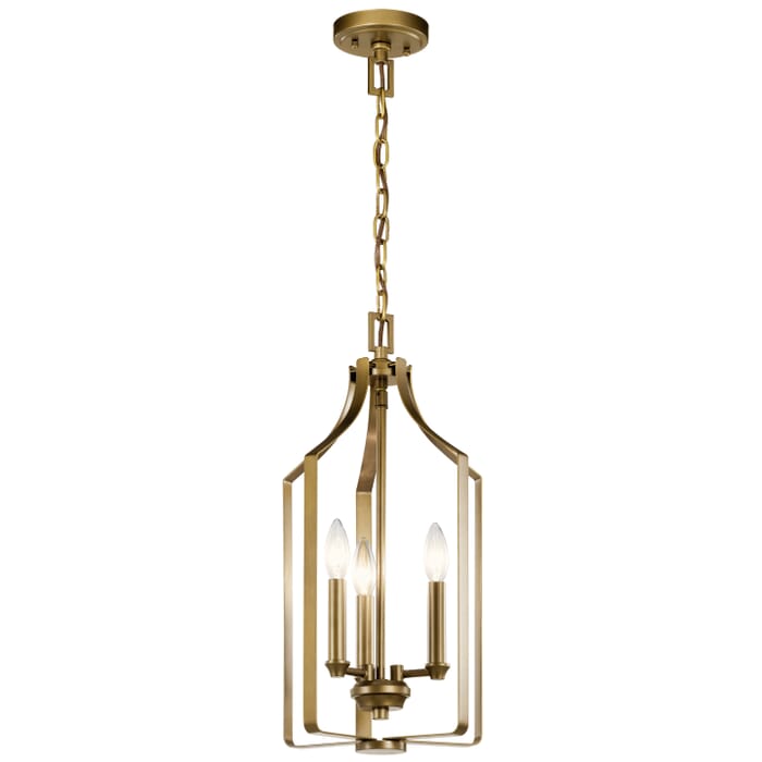 Kichler Lighting Morrigan 3-Light 10" Pendant Light in Natural Brass Kichler Lighting Morrigan 3-Light 10" Pendant Light in Natural Brass
