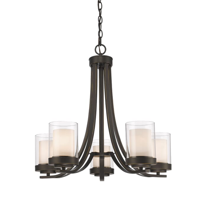 Z-Lite Willow 5-Light Chandelier In Olde Bronze Z-Lite Willow 5-Light Chandelier In Olde Bronze