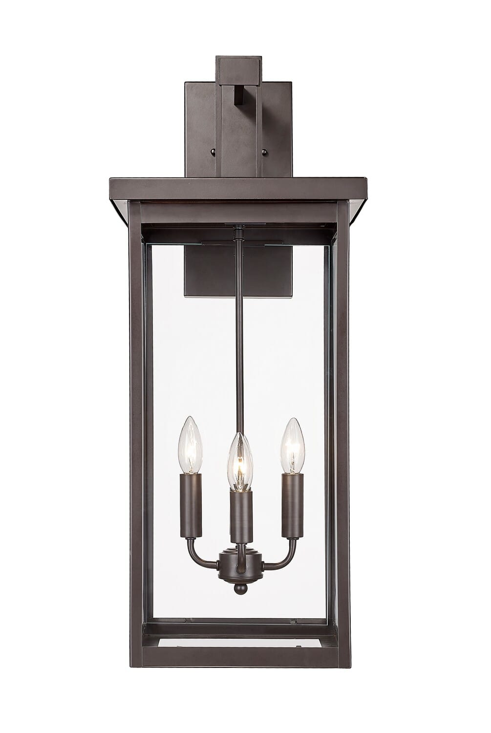 Powder Coated Bronze Four Light Outdoor Wall Sconce from the Barkeley Collection