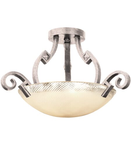 Ibiza 3-Light Ceiling Light in Pearl Silver