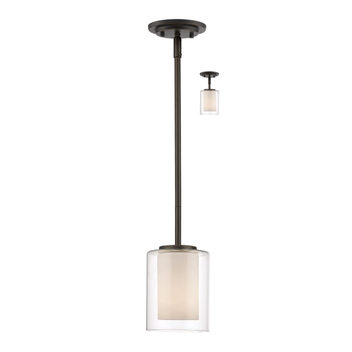 Z-Lite Willow 1-Light Mini Pendant Light In Olde Bronze Z-Lite Willow 1-Light Mini Pendant Light In Olde Bronze